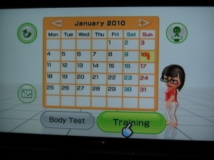 Wii Fit Plus Calendar