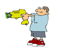 Pocket Tazer Stun Gun cartoon